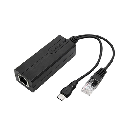 48V to 5V PoE Splitter, 2.4A, USB-C Adapter